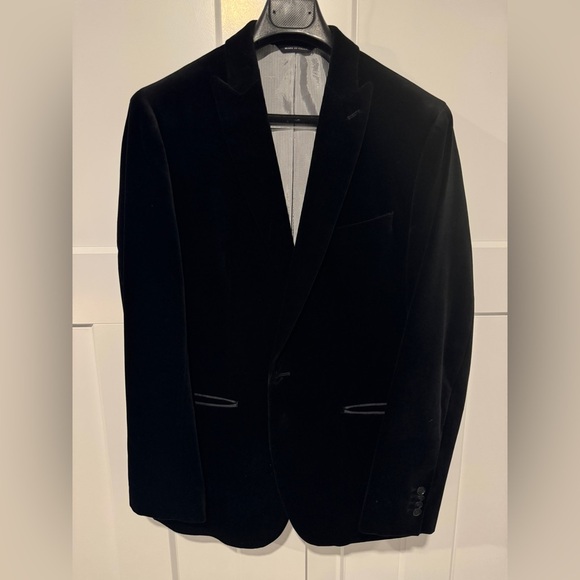Banana Republic Elegant Black Velvet Blazer - Picture 1 of 7